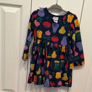 Hanna Andersson Multicolor Vegetable Print Dress